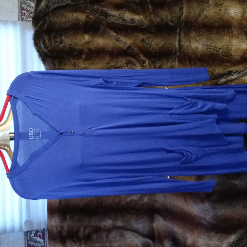 LOGO indigo blue size large blouse